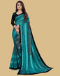 Rama Green Printed Chiffon Saree