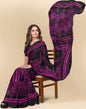 Rani Pink Printed Chiffon Saree