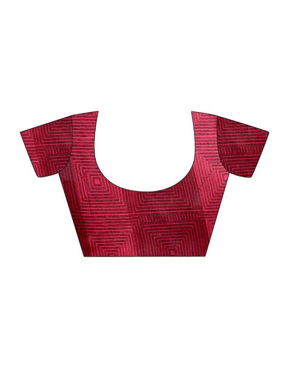 Pink Printed Chiffon Saree