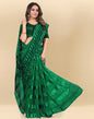 Green Printed Chiffon Saree