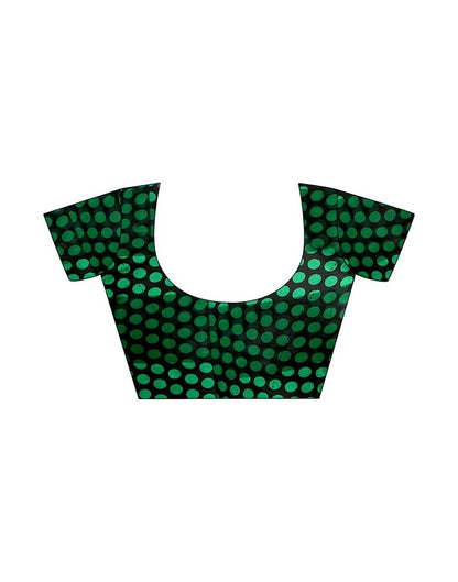 Green Printed Chiffon Saree