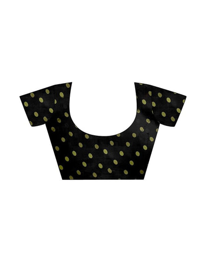 Dark Green Printed Chiffon Saree