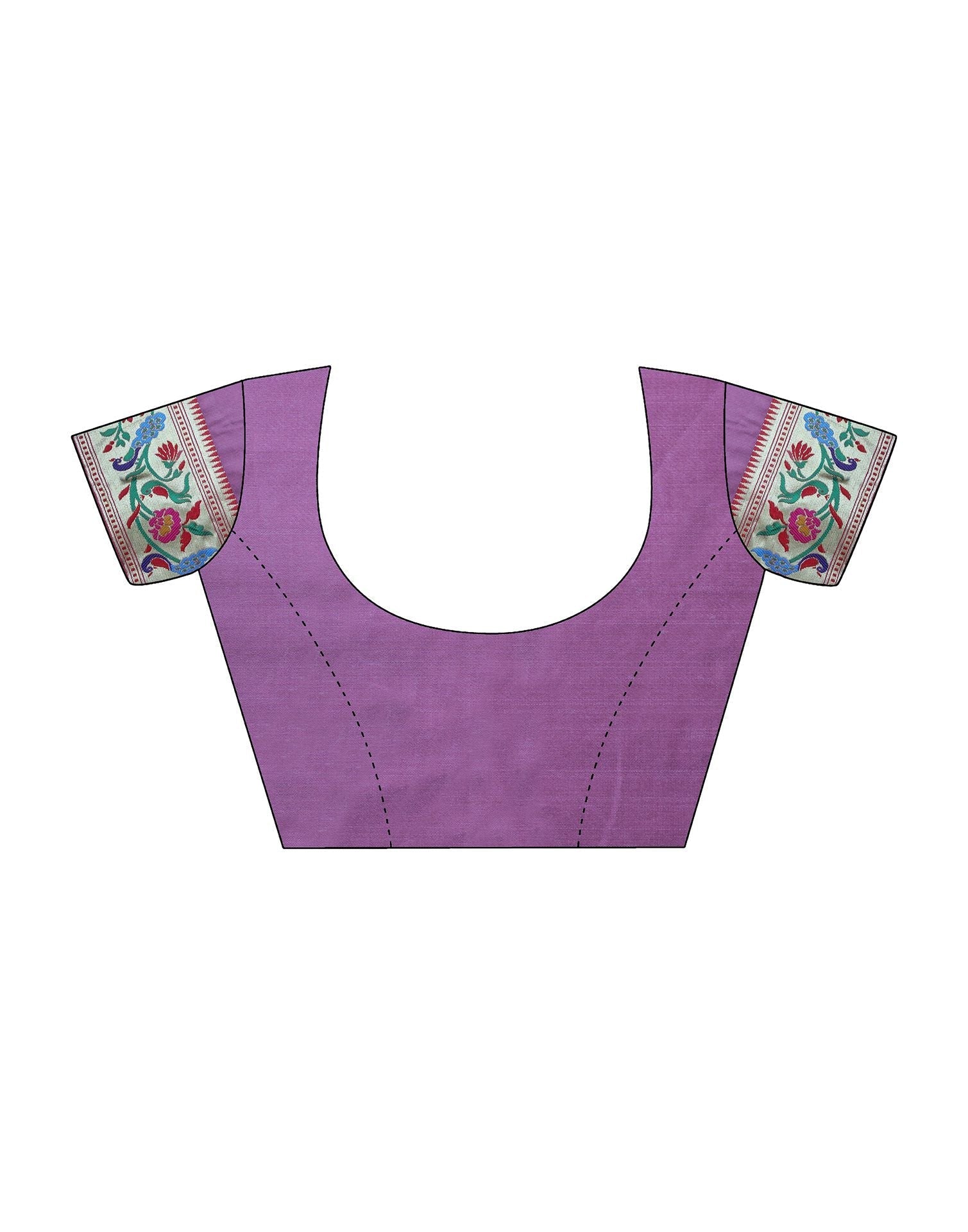 Pink Silk Weaving Banarasi Saree With Tassel | Leemboodi