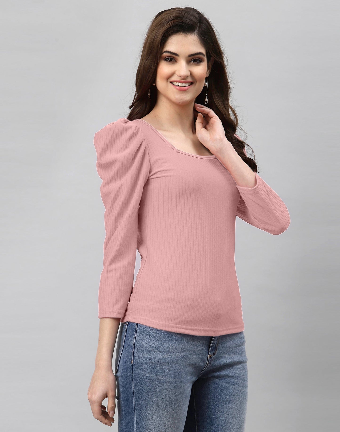 Light Pink Knitted Top | Sudathi
