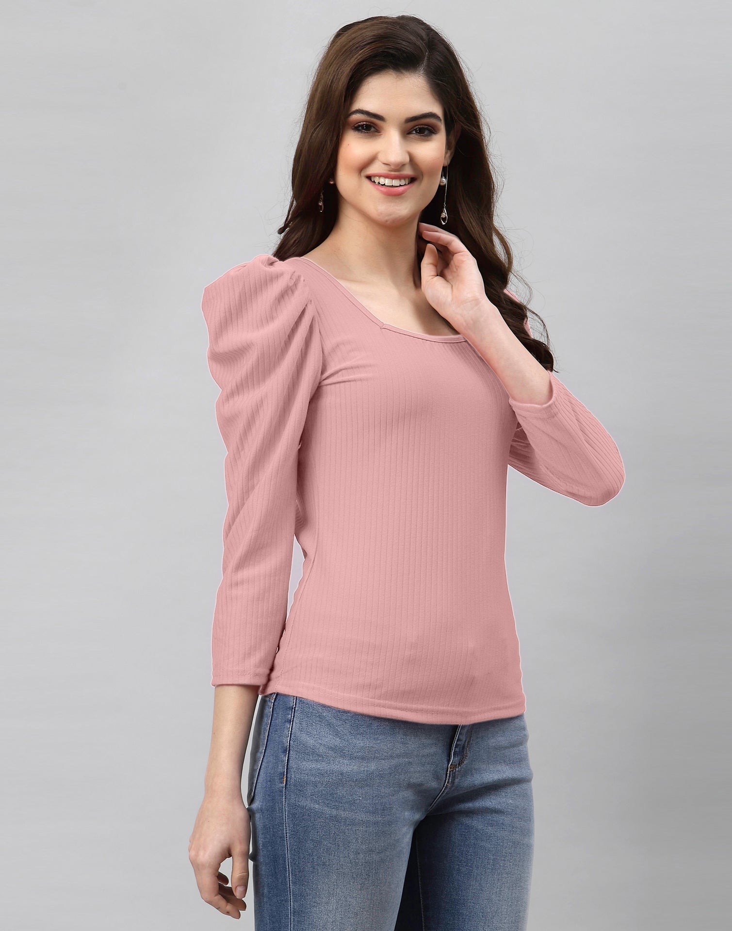 Light Pink Knitted Top | Sudathi