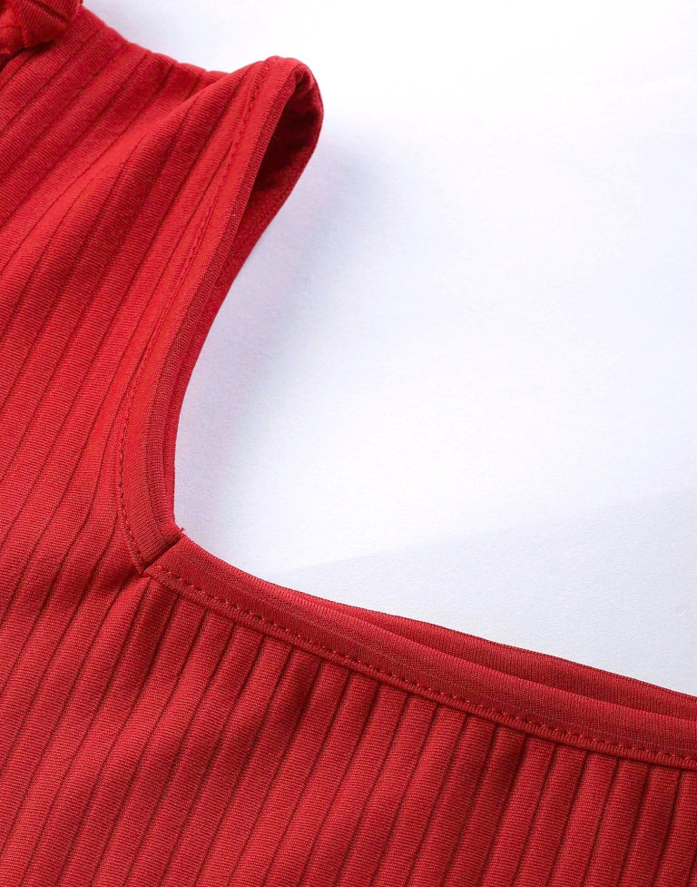 Red Knitted Top | Sudathi