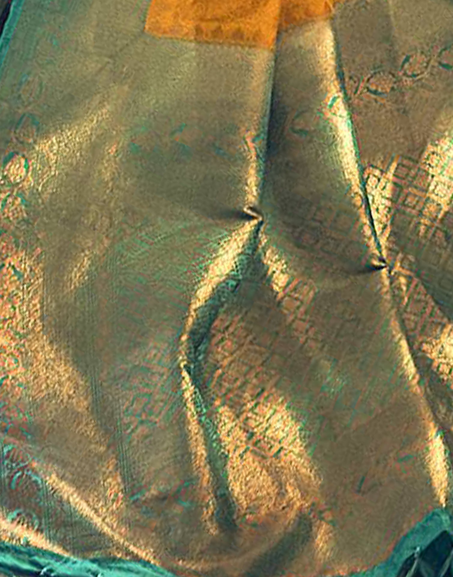 Turmeric Yellow Silk Kanjivaram Weaving Saree With Tassel | Leemboodi