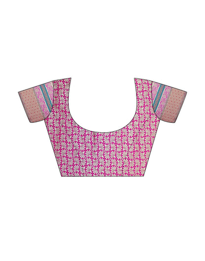 Green Cotton Banarasi Saree | Leemboodi