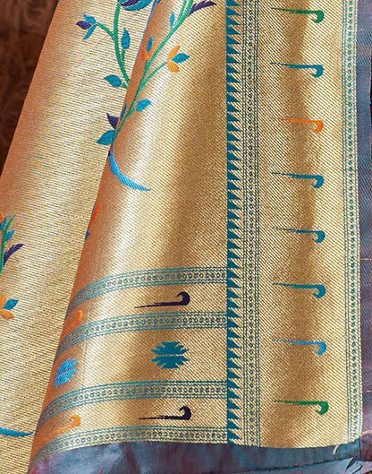 Dark Pink Silk Weaving Paithani Saree | Leemboodi