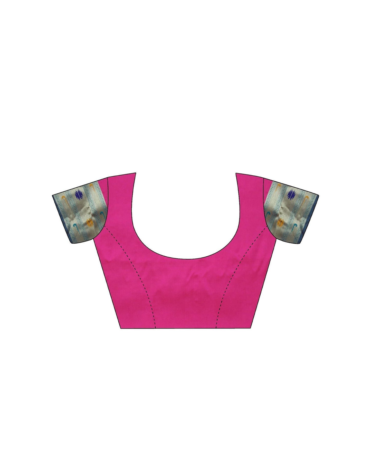 Dark Pink Silk Weaving Paithani Saree | Leemboodi