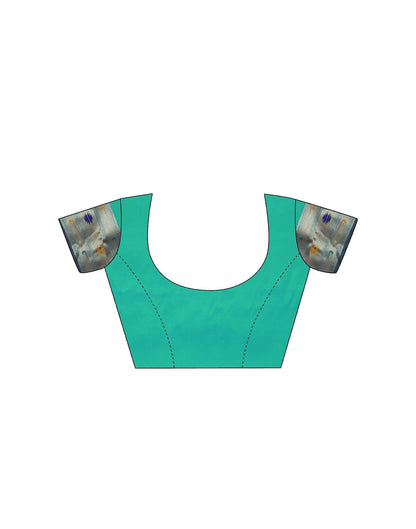 Teal Green Silk Weaving Paithani Saree | Leemboodi