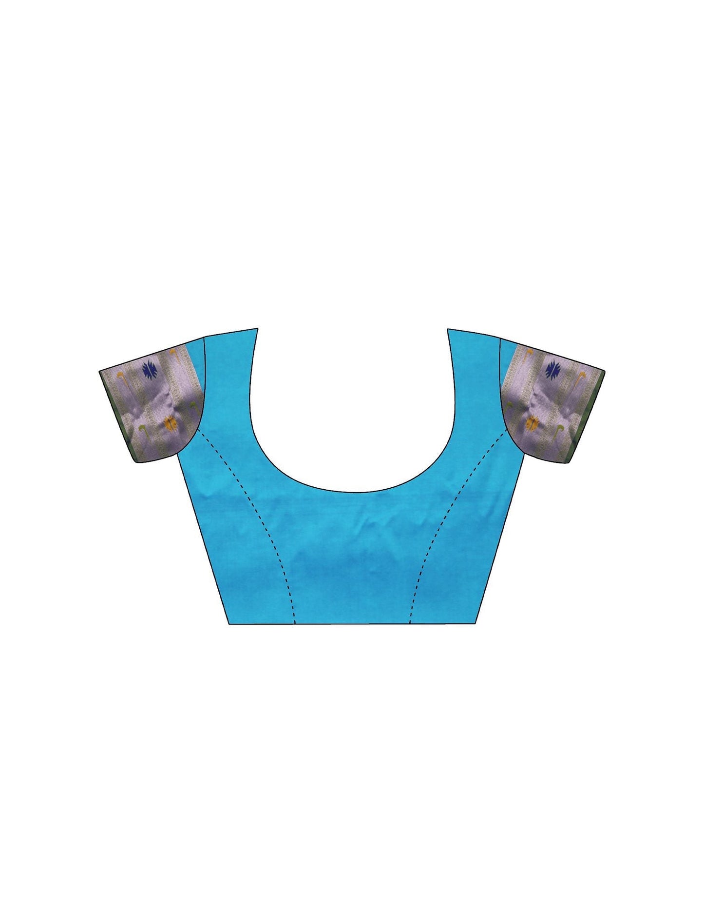 Blue Silk Weaving Paithani Saree | Leemboodi