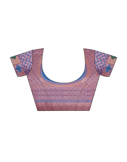 Blue Silk Weaving Paithani Saree | Leemboodi