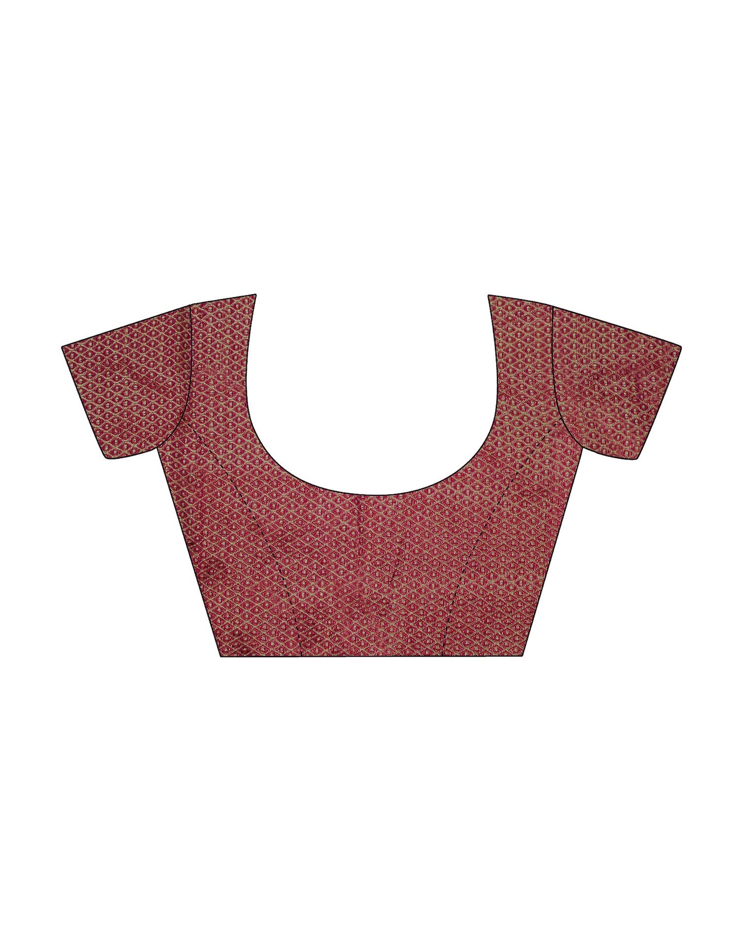 Maroon Vichitra Embroidery Saree