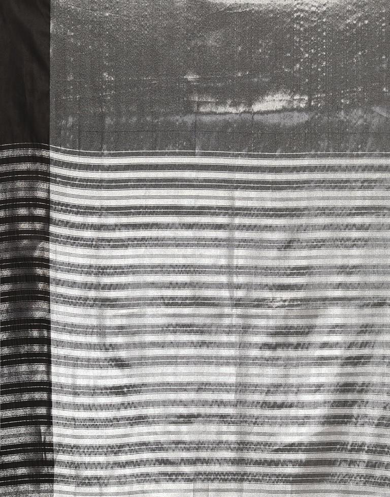 Black Kanjivaram Silk Self Woven Saree | Sudathi