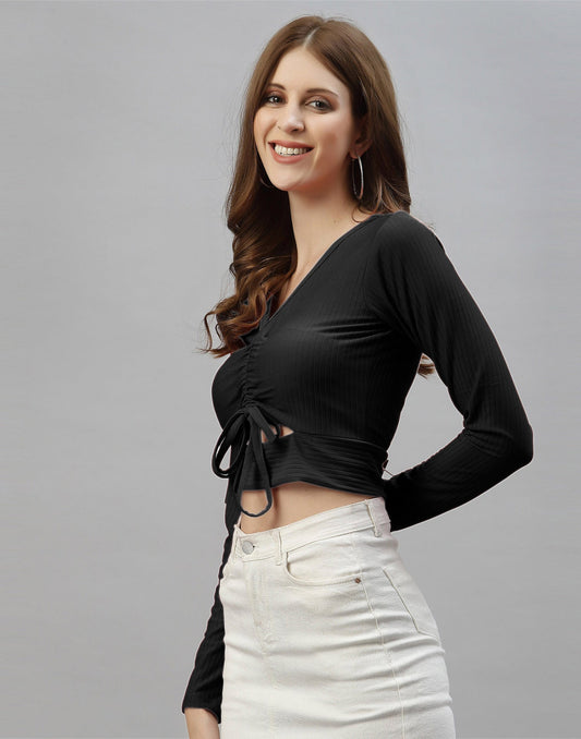 Black Cutout Top | Sudathi