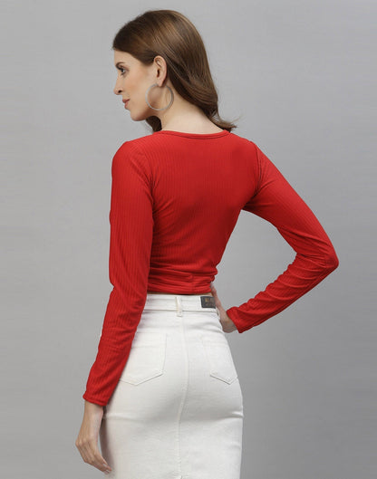 Red Cutout Top | Sudathi