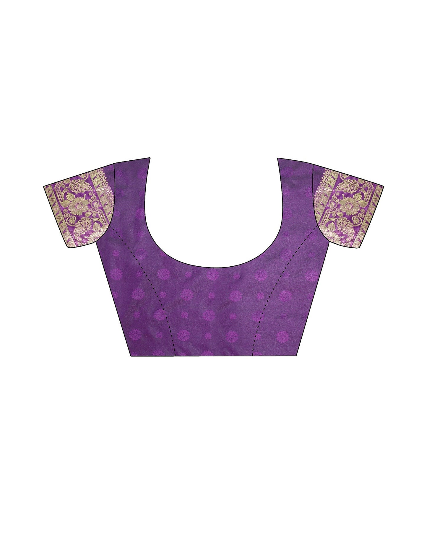 Purple Silk Kanjivaram Weaving Saree | Leemboodi