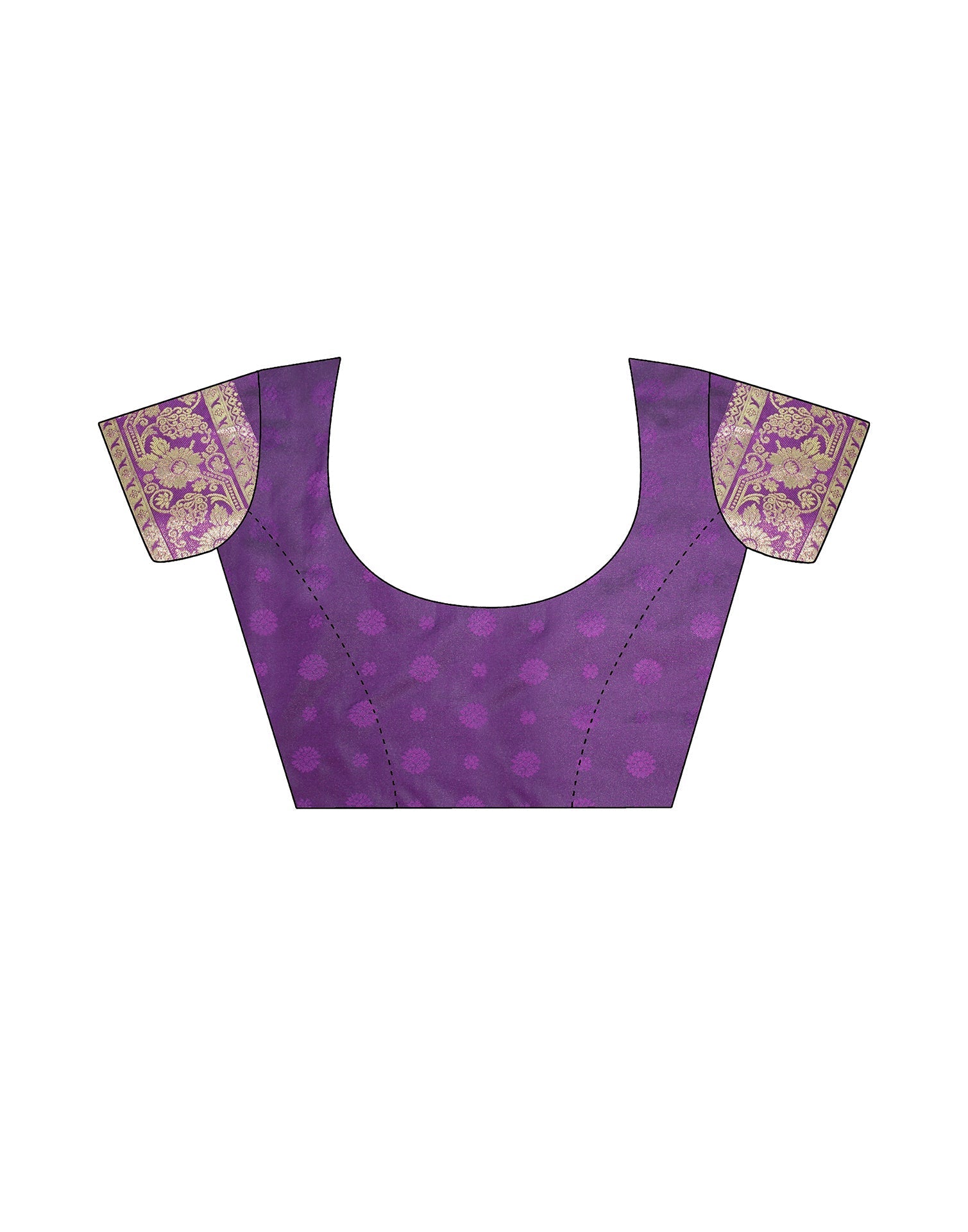 Purple Silk Kanjivaram Weaving Saree | Leemboodi