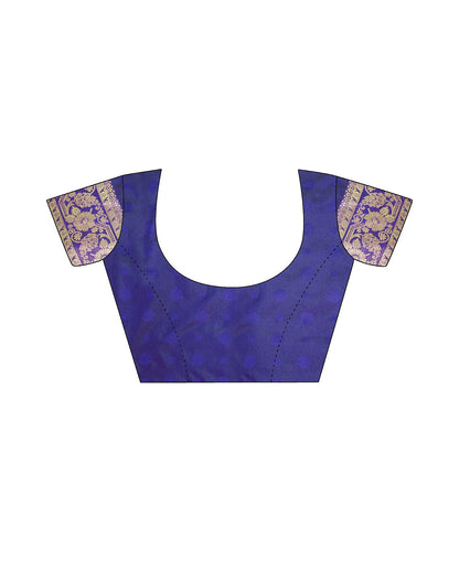 Blue Silk Kanjivaram Weaving Saree | Leemboodi