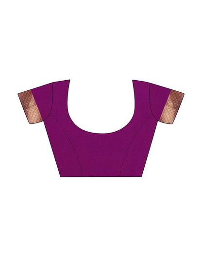 Sky Blue Silk Banarasi Weaving Pre-draped Saree | Leemboodi