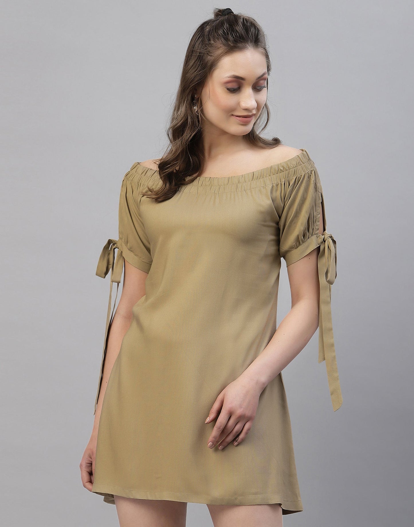 Beige Off shoulder Top | Sudathi