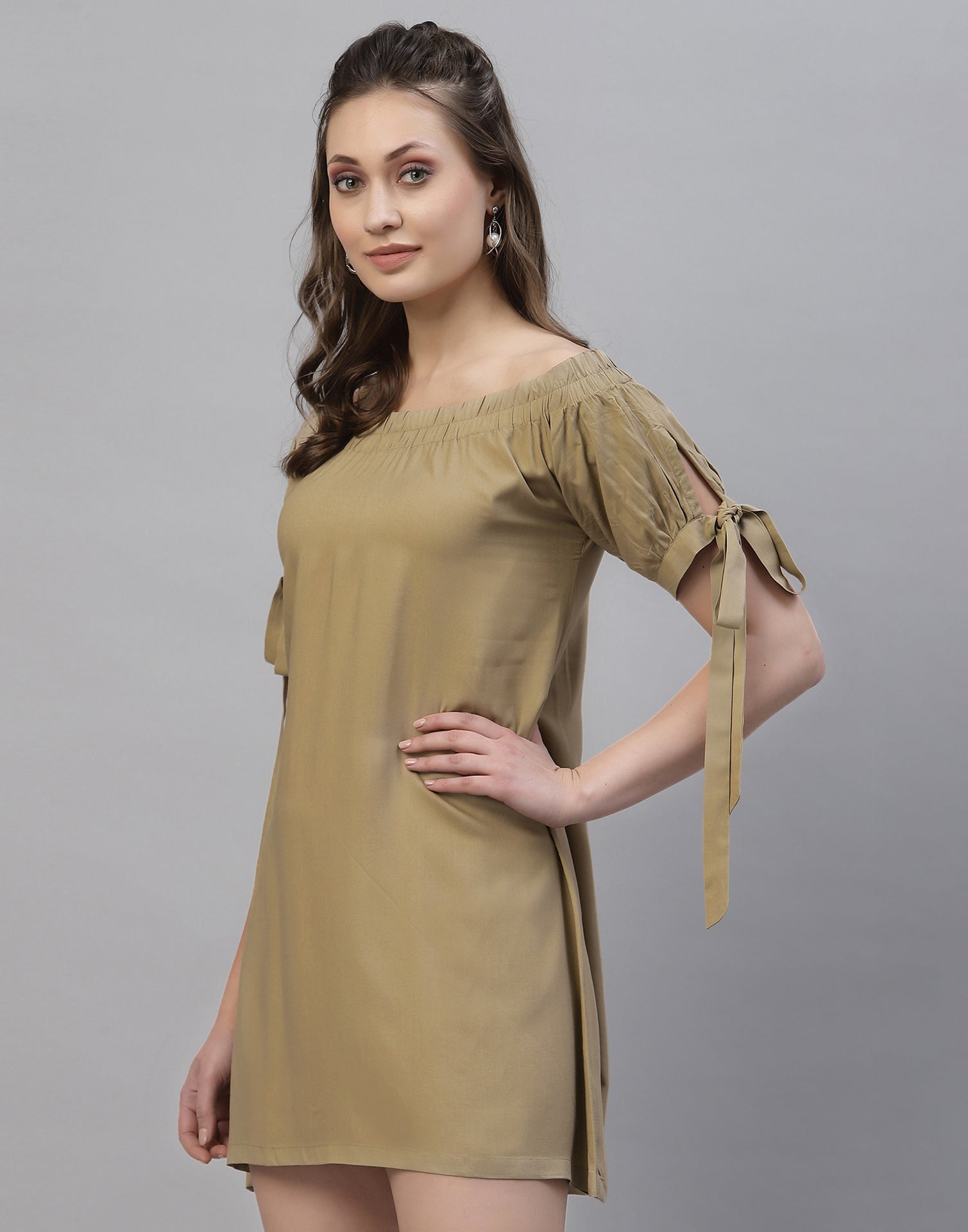 Beige Off shoulder Top | Sudathi