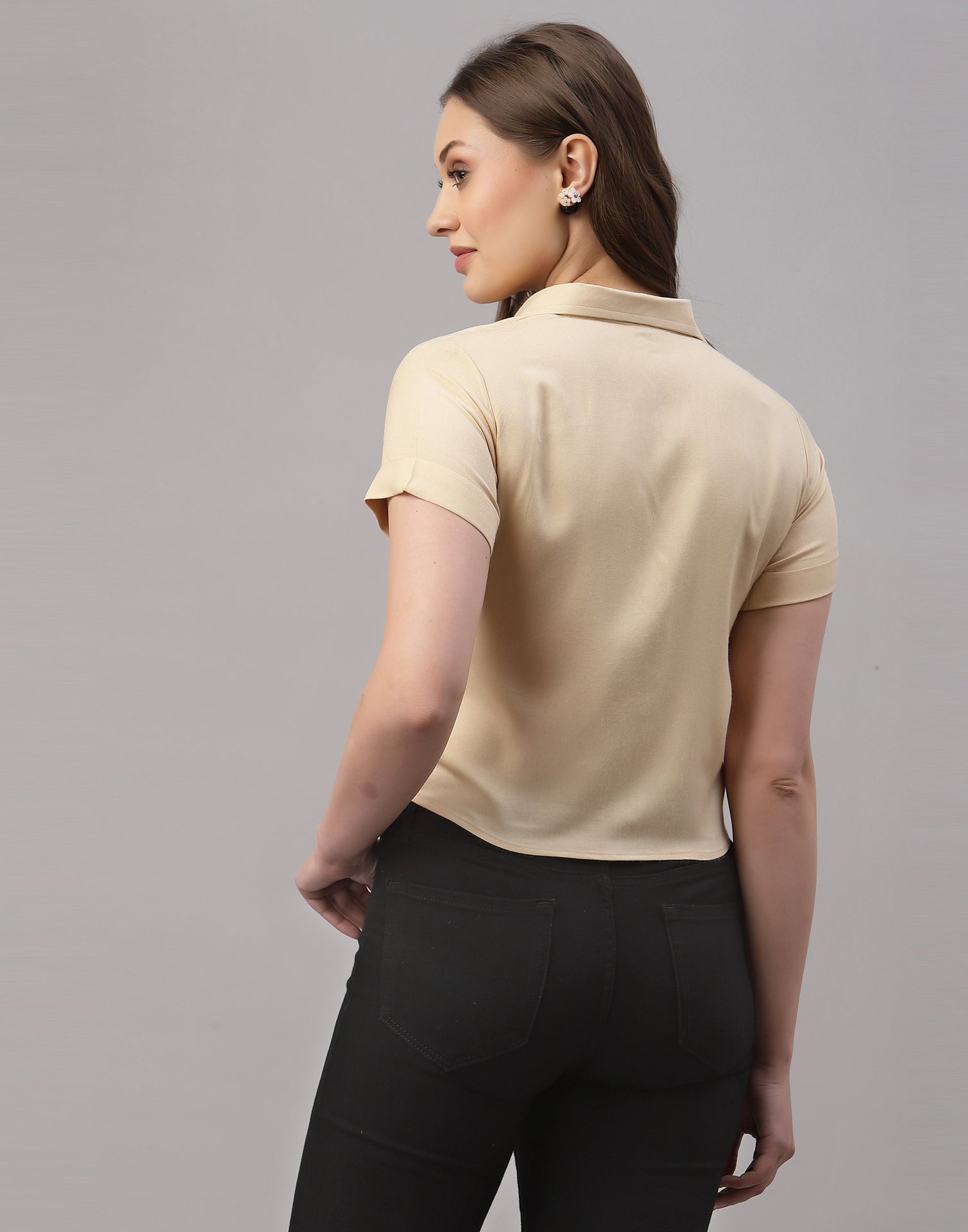 Cream Knot Shirt | Leemboodi