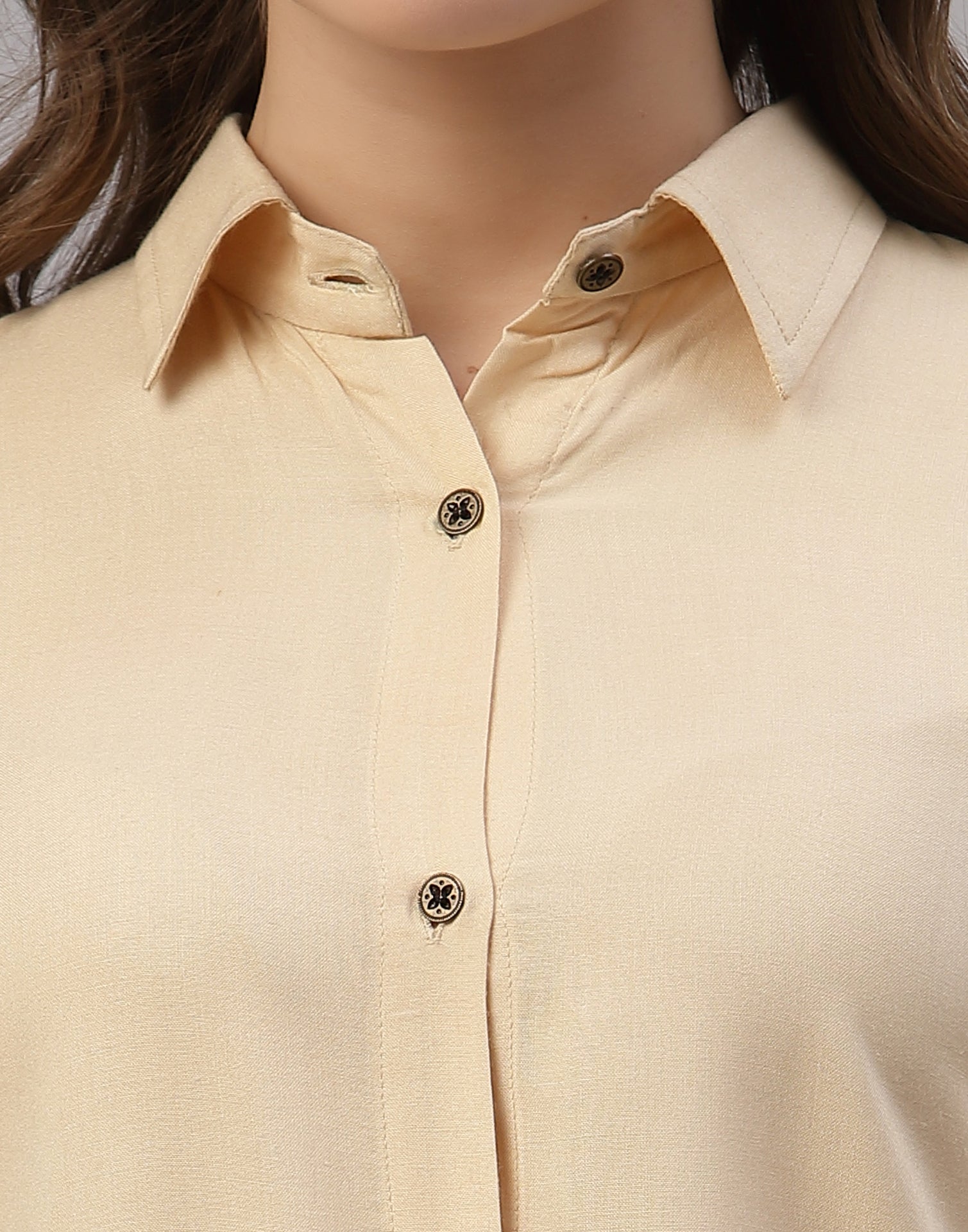 Cream Knot Shirt | Leemboodi