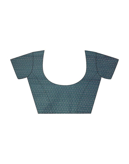 Blue Silk Printed Saree | Sudathi