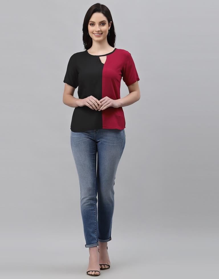 Color Block Keyhole Top | Sudathi