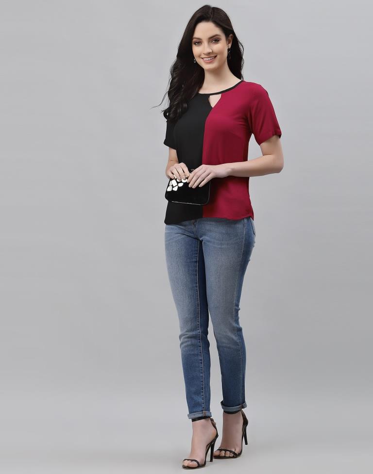 Color Block Keyhole Top | Sudathi