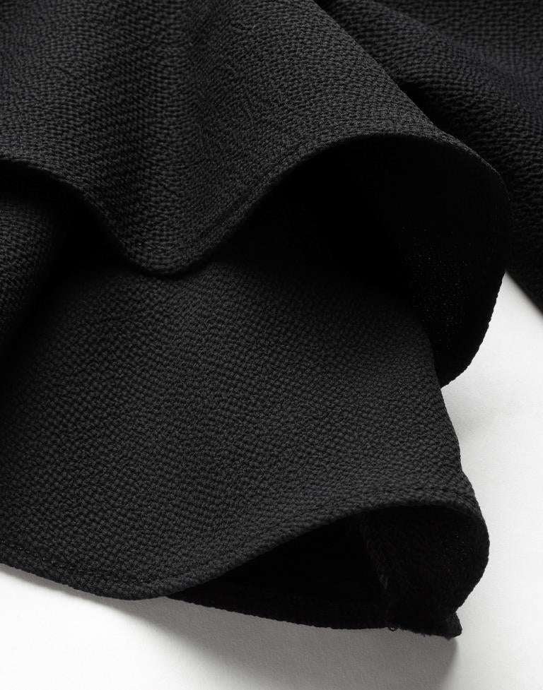 Black Ruffle Sleeve Dress | Sudathi