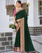 Green Silk Plain Saree | Sudathi