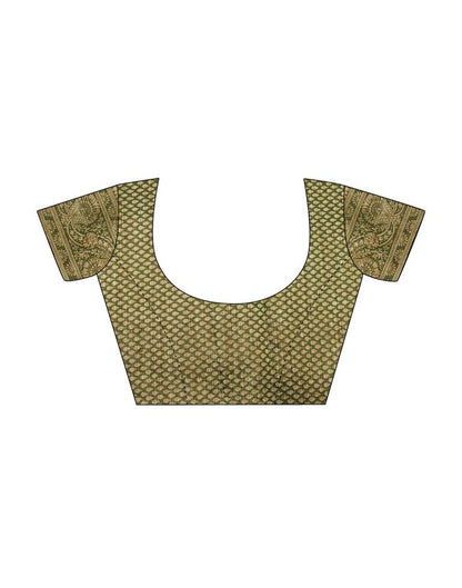 Green Banarasi Silk Weaving Saree | Leemboodi