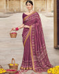 Dusty Pink Cotton Printed Saree | Leemboodi