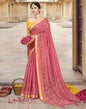 Pink Cotton Printed Saree | Leemboodi