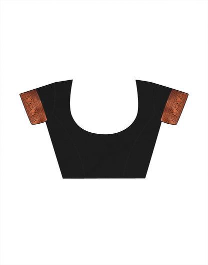 Black Silk Weaving Saree