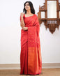 Red Silk Weaving Saree