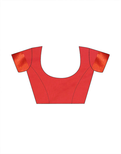 Red Silk Weaving Saree