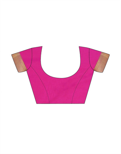 Pink Silk Weaving Saree