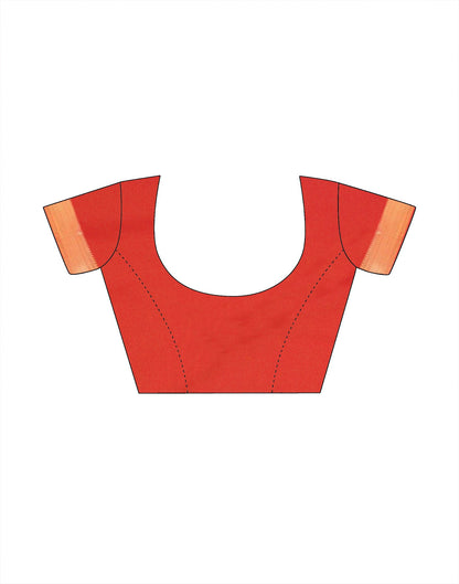 Red Silk Weaving Saree