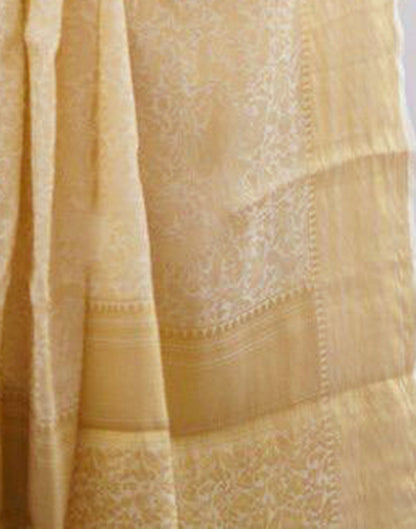 White Silk Weaving Saree