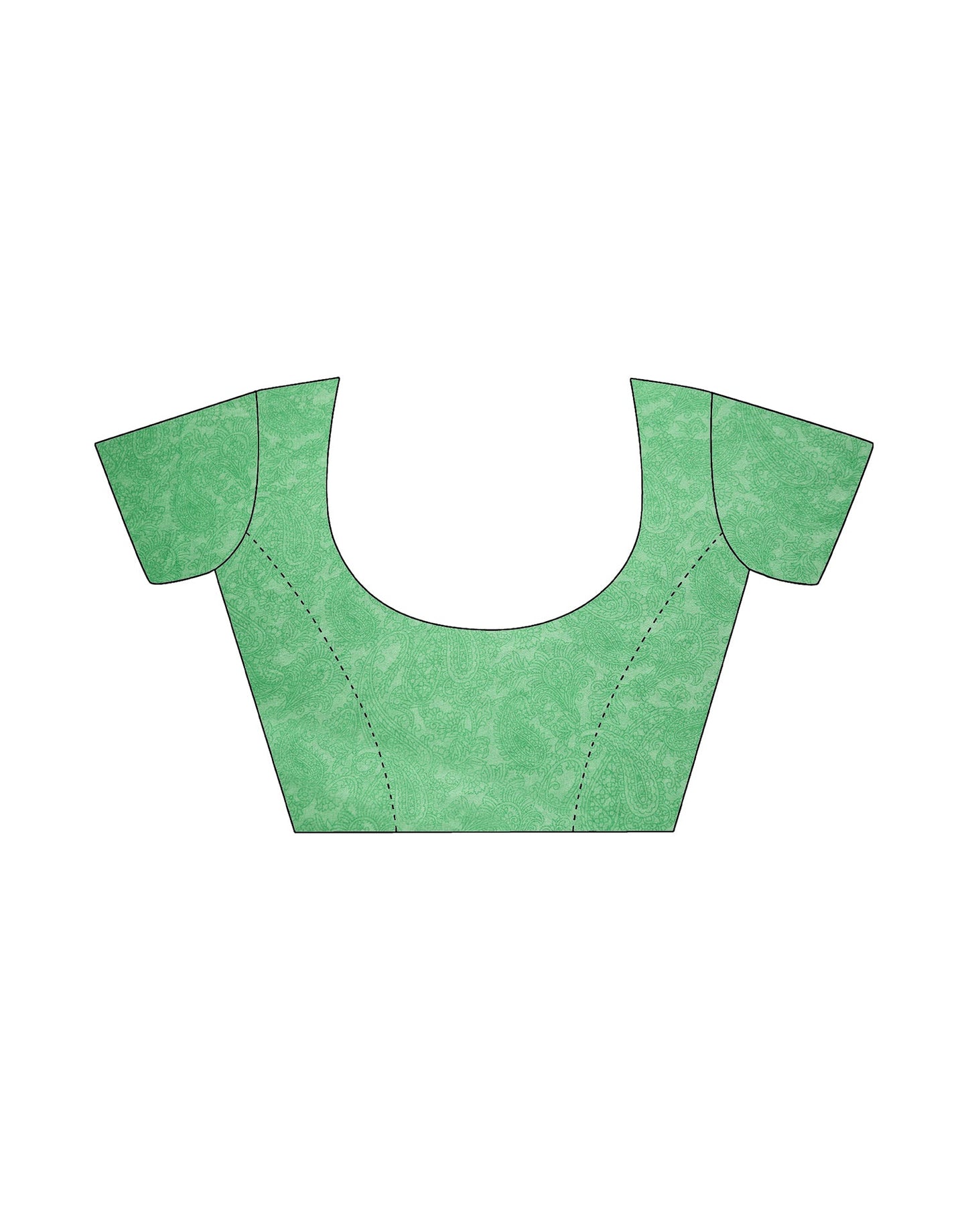 Light Green Georgette Printed Saree