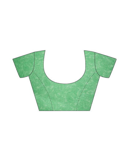 Light Green Georgette Printed Saree