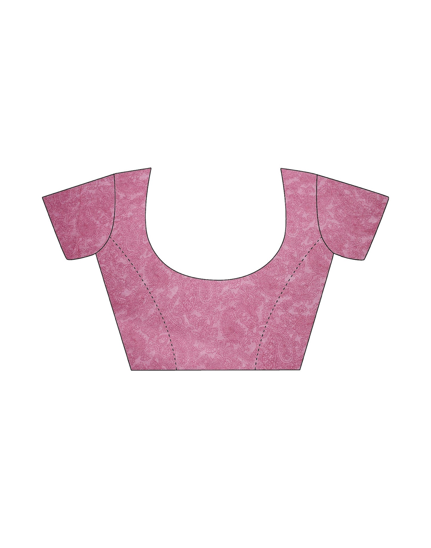 Light Pink Georgette Printed Saree