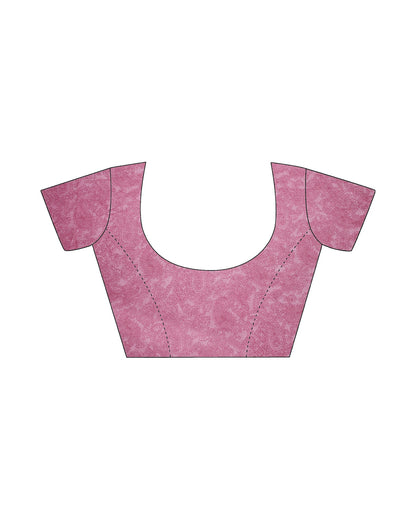 Light Pink Georgette Printed Saree