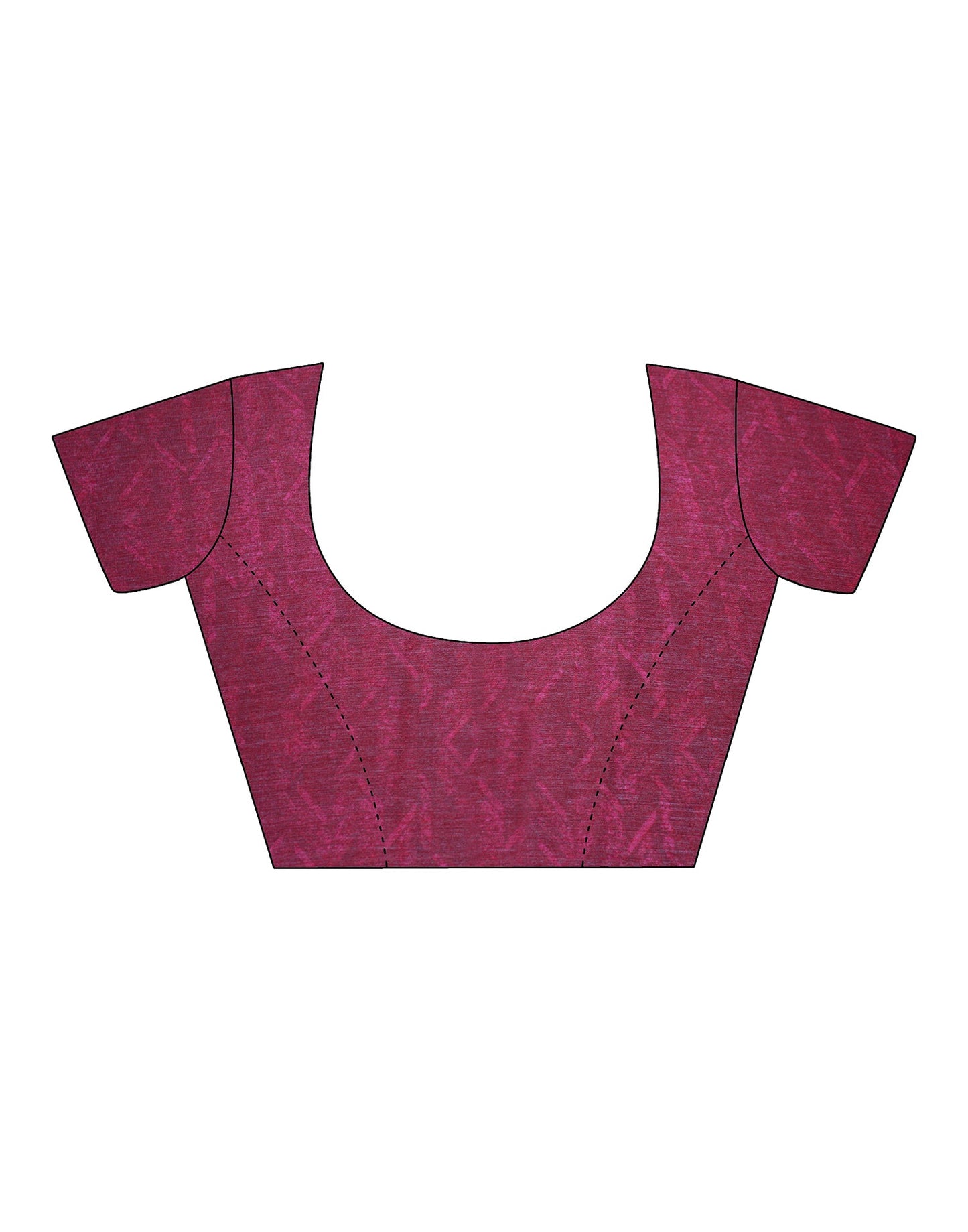 Dark Pink Chiffon Printed Saree