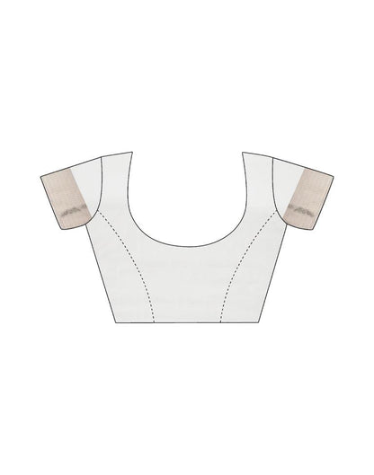 Cream Banarasi Silk Weaving Saree | Leemboodi