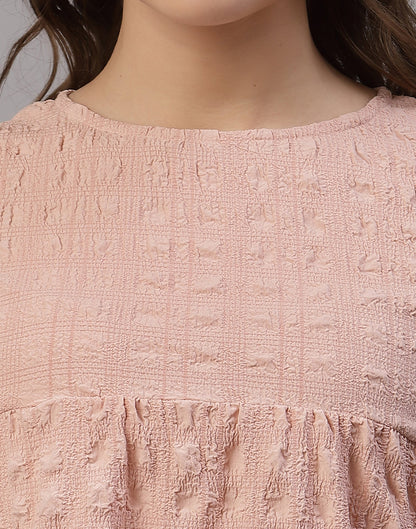 Peach Crinkle Top | Sudathi